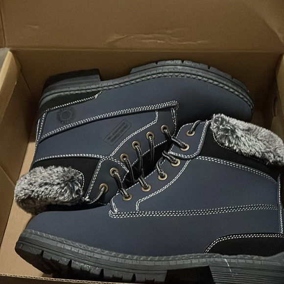 Winter Snow Hiking Boots Black Casual Ankle Work  Boots women’s size 9 NEW - Picture 4 of 6